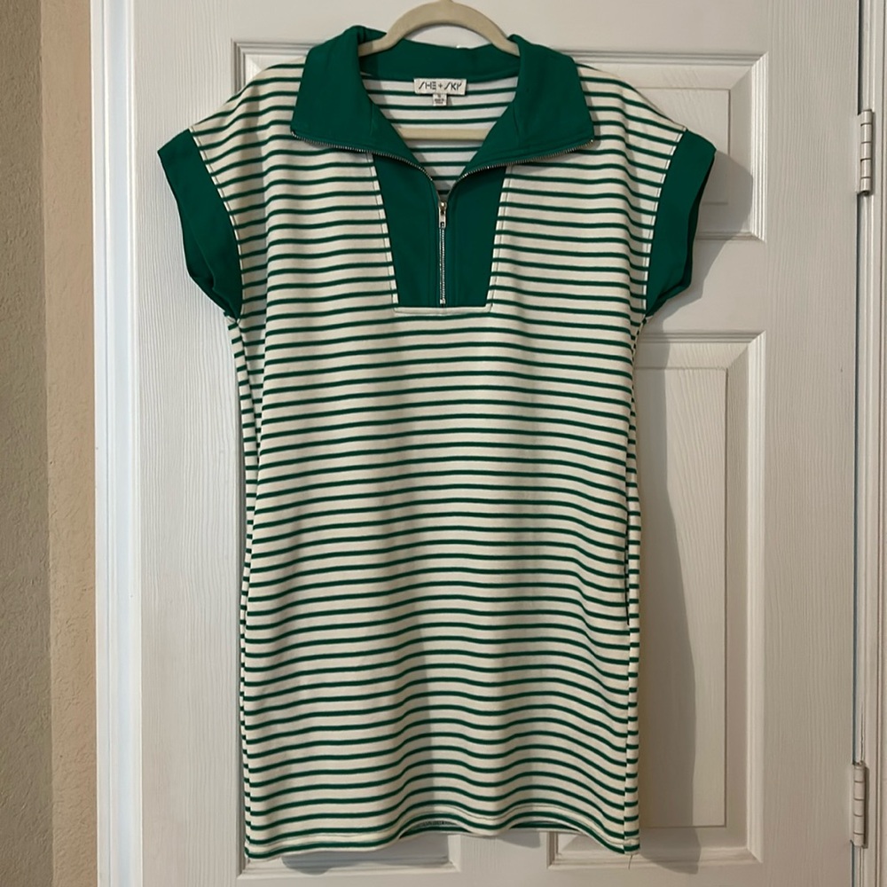 She + Sky striped dress